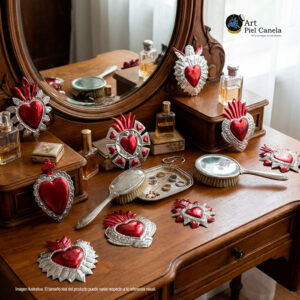 Corazón de Hojalata Rojo 16-17 Cm