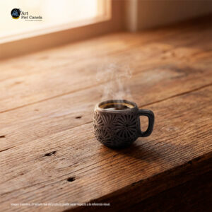 Taza Margot de Barro Negro